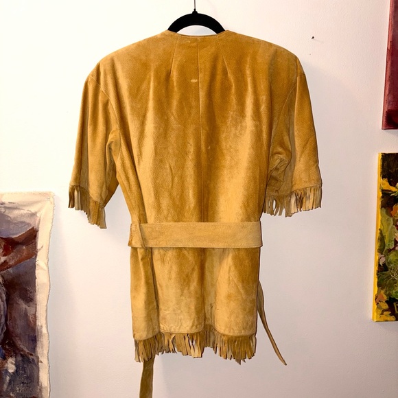 90s Danier Boho Fringe Women's Jacket - Picture 2 of 6